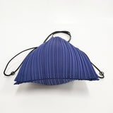 PLEATS PLEASE ISSEY MIYAKE プリーツ ショルダーポーチ ショルダーバッグ ブルー ネイビー レディース プリーツプリーズ【中古】5-1217G◎