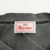 mao made 25SS きれいめ天竺ピグメント染め お花パッチししゅうTEE 定価15400円 521208 半袖Ｔシャツ カットソー ブラック レディース マオメイド【中古】6-0430S◎
