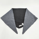 audrey and john wad トライアングルストール ウールナイロン 定価14300円 25AW グレー ブラック レディース オードリーアンドジョンワッド【中古】5-1203T♪