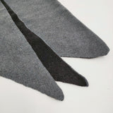 audrey and john wad トライアングルストール ウールナイロン 定価14300円 25AW グレー ブラック レディース オードリーアンドジョンワッド【中古】5-1203T♪