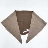 audrey and john wad トライアングルストール ウールナイロン 定価14300円 25AW ベージュ ブラウン レディース オードリーアンドジョンワッド【中古】5-1203T♪