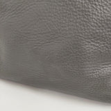 soutiencollar しっくりバッグ レザー がま口 ハンドバッグ グレー レディース ステンカラー【中古】5-1203G♪