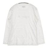 agnes b. ロゴTシャツ 0330S137 サイズ1 長袖Ｔシャツ カットソー ロンＴ ホワイト レディース アニエスベー【中古】6-0224M♪
