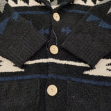 BAREFOOT DREAMS Native Shawl Cardigan C697 サイズM ネイティブショールカーディガン ブラック レディース ベアフットドリームス【中古】5-1214T♪