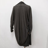PLAIN PEOPLE コットンリネン ローブ 羽織り サイズ3 カーディガン チャコールグレー レディース プレインピープル【中古】6-0311M♪