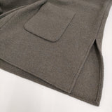 evam eva press wool robe プレスウールローブ 定価46200円 E253K092 サイズM コート 25AW グレー レディース エヴァムエヴァ【中古】5-1203T♪