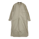 LENO BAND COLLAR PULLOVER DRESS L2101-DR002 サイズ00 シャツ ワンピース グレージュ レディース リノ【中古】6-0224M♪
