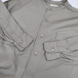 LENO BAND COLLAR PULLOVER DRESS L2101-DR002 サイズ00 シャツ ワンピース グレージュ レディース リノ【中古】6-0224M♪