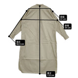 LENO BAND COLLAR PULLOVER DRESS L2101-DR002 サイズ00 シャツ ワンピース グレージュ レディース リノ【中古】6-0224M♪