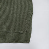 NEPLA. RIB VEST ノースリーブニット リブ プルオーバー ベスト カーキ レディース ネプラ【中古】6-0102T∞