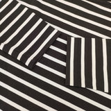 UNITED ARROWS C ボートネック カットソー W 定価11000円 ボーダー 長袖Ｔシャツ カットソー ロンＴ ブラック ホワイト レディース ユナイテッドアローズ【中古】6-0224M♪