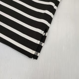 UNITED ARROWS C ボートネック カットソー W 定価11000円 ボーダー 長袖Ｔシャツ カットソー ロンＴ ブラック ホワイト レディース ユナイテッドアローズ【中古】6-0224M♪