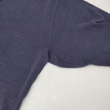 45R/45rpm 丸胴フライスの908レースヘンリー 定価23100円 長袖Ｔシャツ カットソー ロンＴ ネイビー レディース フォーティーファイブアールピーエム【中古】6-0224M♪