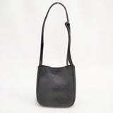 Mimi Berry ミミベリー ショルダーバッグ VAL GRAINY WOMEN 定価40700円 シボ革 ショルダーバッグ ブラック レディース【中古】5-1217G◎