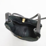 Mimi Berry ミミベリー ショルダーバッグ VAL GRAINY WOMEN 定価40700円 シボ革 ショルダーバッグ ブラック レディース【中古】5-1217G◎