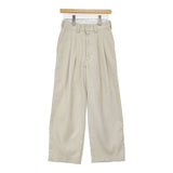 THE SHINZONE Bshop別注 TOMBOY PANTS STA-PREST TWILL サイズ34 定価21780円 21AMSPA14 パンツ オフホワイト レディース シンゾーン【中古】5-1203G♪
