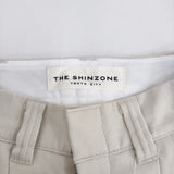 THE SHINZONE Bshop別注 TOMBOY PANTS STA-PREST TWILL サイズ34 定価21780円 21AMSPA14 パンツ オフホワイト レディース シンゾーン【中古】5-1203G♪
