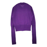 THE SHINZONE LONG RIB CARDIGAN ロングリブカーディガン 定価25300円 23ASNI05 ニット 25AW パープル レディース シンゾーン【中古】5-1203T♪