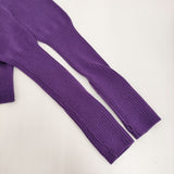 THE SHINZONE LONG RIB CARDIGAN ロングリブカーディガン 定価25300円 23ASNI05 ニット 25AW パープル レディース シンゾーン【中古】5-1203T♪