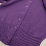 THE SHINZONE LONG RIB CARDIGAN ロングリブカーディガン 定価25300円 23ASNI05 ニット 25AW パープル レディース シンゾーン【中古】5-1203T♪