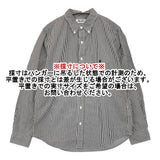 GYMPHLEX ボタンダウンストライプシャツ サイズ14 定価15400円 GY-B0197 MGS 長袖シャツ 25AW ブラック ホワイト レディース ジムフレックス【中古】5-1203M♪