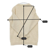 Le Tricoteur イギリス製 ウール ガンジーニット サイズ38 セーター ニット アイボリー レディース ル・トリコチュール【中古】6-0102T∞