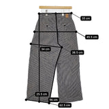 45R/45rpm 麦比古デニムのシャルロットバギー（重） インディゴ ヒッコリー 定価38500円 パンツ ブルー ホワイト レディース フォーティーファイブアールピーエム【中古】5-1203G♪