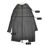 ACNE STUDIOS RAYA MOHAIR PAW15 モヘヤ ロング 羽織 カーディガン チャコールグレー レディース アクネストゥディオズ【中古】6-0105T∞