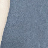 HERMES カシミヤ フリンジストール マフラー オールドエルメス 無地 ストール ブルー レディース エルメス【中古】5-1215T◎