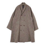 45R/45rpm ラムウールのPコート 定価86900円 サイズ0 ピーコート ブラウン レディース フォーティーファイブアールピーエム【中古】5-1219T♪