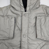 45R/45rpm 7112056 ナイロンの908ダウンコート 定価66000円 サイズ1 フード付き ダウンコート グリーングレー レディース フォーティーファイブアールピーエム【中古】5-1219A△