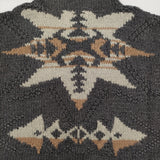 Mauro Grifoni ハイネック ウールニット サイズ16 ポンチョ チャコールグレー レディース マウログリフォーニ【中古】5-1219T♪