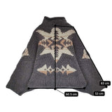 Mauro Grifoni ハイネック ウールニット サイズ16 ポンチョ チャコールグレー レディース マウログリフォーニ【中古】5-1219T♪