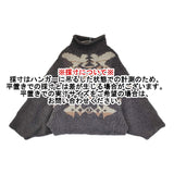 Mauro Grifoni ハイネック ウールニット サイズ16 ポンチョ チャコールグレー レディース マウログリフォーニ【中古】5-1219T♪