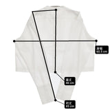 SEEALL SMOKINGシャツ 定価17600円 SAW43 SH305 サイズ38 バックボタン ブラウス シャツ ホワイト レディース シーオール【中古】6-0224M♪