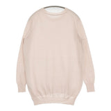 QUARTERLY コットンリネン クルーネック セーター ニット ピンク レディース クォータリー【中古】6-0311M♪