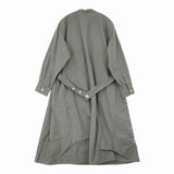 MHL. WASHED COTTON POPLIN DRESS 定価35200円 バンドカラーシャツワンピ サイズ2 ワンピース 24SS グレー レディース エムエイチエル【中古】5-1203M♪