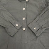 MHL. WASHED COTTON POPLIN DRESS 定価35200円 バンドカラーシャツワンピ サイズ2 ワンピース 24SS グレー レディース エムエイチエル【中古】5-1203M♪