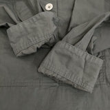 MHL. WASHED COTTON POPLIN DRESS 定価35200円 バンドカラーシャツワンピ サイズ2 ワンピース 24SS グレー レディース エムエイチエル【中古】5-1203M♪