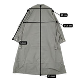 MHL. WASHED COTTON POPLIN DRESS 定価35200円 バンドカラーシャツワンピ サイズ2 ワンピース 24SS グレー レディース エムエイチエル【中古】5-1203M♪