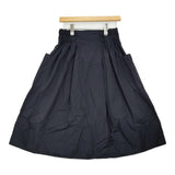 MHL. COTTON CUPURA PLAINWEAVE 595-5132500 定価28930円 サイズ1 スカート 25SS ダークネイビー レディース エムエイチエル【中古】5-1203M♪