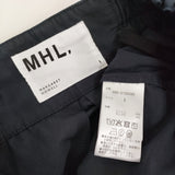 MHL. COTTON CUPURA PLAINWEAVE 595-5132500 定価28930円 サイズ1 スカート 25SS ダークネイビー レディース エムエイチエル【中古】5-1203M♪