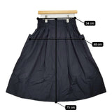 MHL. COTTON CUPURA PLAINWEAVE 595-5132500 定価28930円 サイズ1 スカート 25SS ダークネイビー レディース エムエイチエル【中古】5-1203M♪