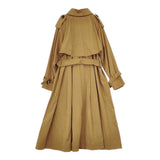 JOURNAL STANDARD フレアドレストレンチコート ベルト付き コットンナイロン コート ブラウン レディース ジャーナルスタンダード【中古】6-0122M∞