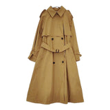 JOURNAL STANDARD フレアドレストレンチコート ベルト付き コットンナイロン コート ブラウン レディース ジャーナルスタンダード【中古】6-0122M∞