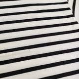 DRESSTERIOR ボートネック 085-14767 ボーダー ワイドシルエット 半袖Ｔシャツ カットソー ホワイト ブラック レディース ドレステリア【中古】6-0514S♪