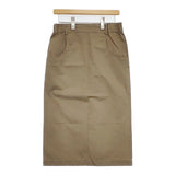 atelier naruse cotton long tight skirt 定価19250円 na-06024 ロングスカート カーキ レディース アトリエナルセ【中古】6-0420M∞