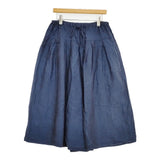 nest Robe リネン キュロットパンツ ワイドパンツ 01171-1154 キュロット ネイビー レディース ネストローブ【中古】6-0322M◎
