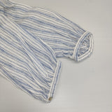 nest Robe 01131-1017 リネン ストライプ チュニック プルオーバー ブラウス ブラウス シャツ ホワイト ブルー レディース ネストローブ【中古】6-0421M△