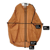 TANG スキッパーシャツ チュニック ワンピース リネン サイズ38 半袖 ワイド ブラウス シャツ オレンジ レディース タング【中古】6-0421S△